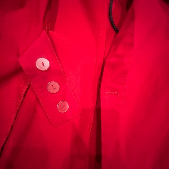 [L]Melow by Melissa Bolduc Stylish Red ISABEAU JACKET Asymmetrical CA NWOT - Picture 11 of 12